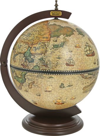 Глобус-бар настольный Brigant, 47203, коричневый, диаметр 42 см