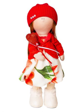 Кукла декоративная Мануфактура игрушек Dollru 3548/2, красный