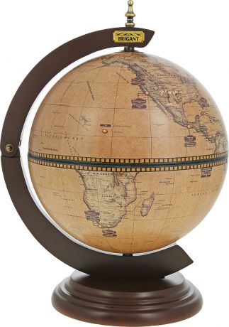 Глобус-бар настольный Brigant, 47090, коричневый, диаметр 33 см