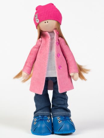 Кукла декоративная Мануфактура игрушек Dollru 2512/1, розовый
