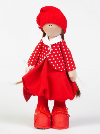 Кукла декоративная Мануфактура игрушек Dollru 2525/2, красный
