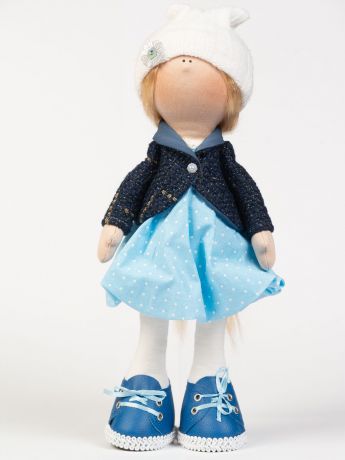 Кукла декоративная Мануфактура игрушек Dollru 3545/2, голубой