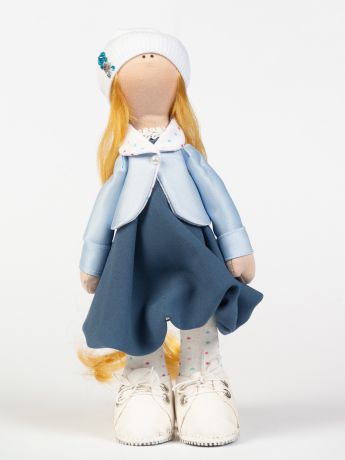 Кукла декоративная Мануфактура игрушек Dollru 2522/1, темно-синий