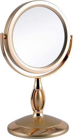 Зеркало косметическое настольное Weisen B4"906 G5/G Gold