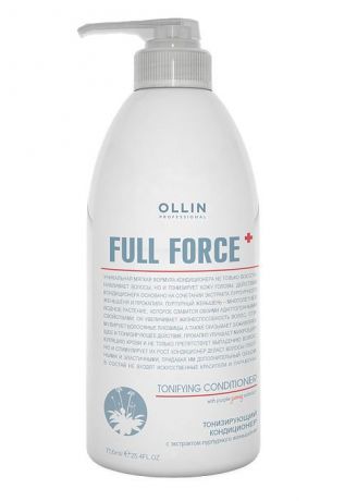 Кондиционер для волос OLLIN PROFESSIONAL FULL FORCE для восстановления тонизирующий с экстрактом пурпурного женьшеня 750 мл
