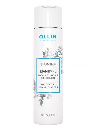 Шампунь для волос OLLIN PROFESSIONAL BIONIKA для ежедневного ухода баланс от корней до кончиков 250 мл