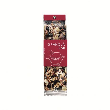 Батончик ореховый Granola.Lab, Ягодный батон, 40г