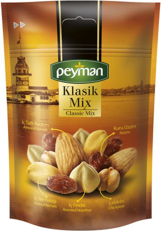 Смесь орехов, сухофруктов Peyman Klasik Mix, 130 г
