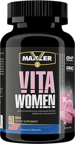 Витаминно-минеральные комплексы Maxler VitaWomen, 90 таблеток