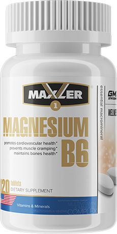 Витаминно-минеральные комплексы Maxler Magnesium B6, 120 таблеток