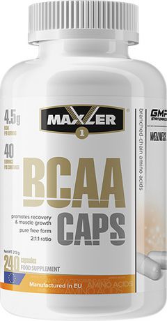 Комплекс аминокислот Maxler BCAA CAPS, 240 капсул