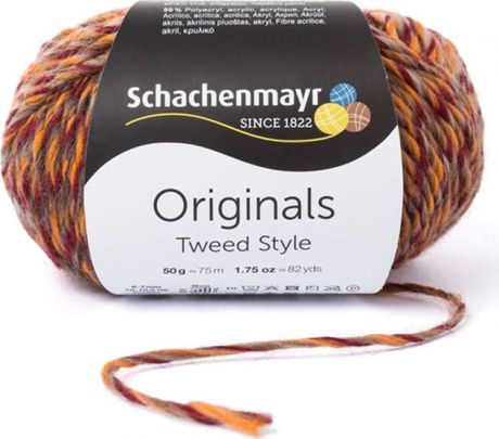 Пряжа для вязания Schachenmayr Originals Tweed Style, осенний твид (00085), 75 м, 50 г