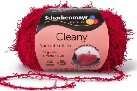 Пряжа для вязания Schachenmayr Cleany, вишневый (30), 43 м, 50 г