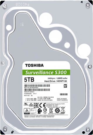Внутренний жесткий диск Toshiba S300 Surveillance 5TB, HDWT150UZSVA