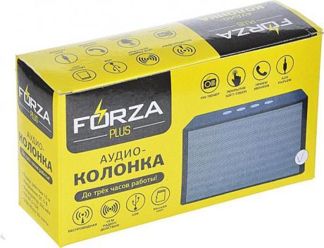 Аудио-колонка FORZA беспроводная, 11,5x4,5x7,5см, софт-тач, 300мач