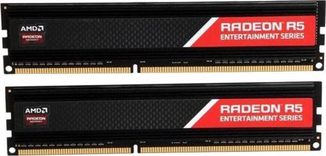 Оперативная память AMD 8GB DDR3 1600 DIMM R5 Entertainment Series Black Gaming Memory R5S38G1601U1K Non-ECC, CL11, 1.5V, Heat Shield, Kit (2x4GB)