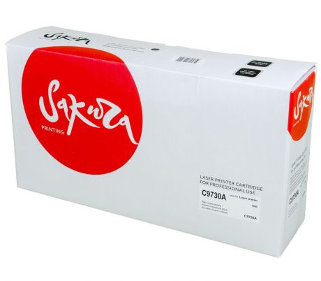 Картридж SAKURA C9730A для принтера HP, черный, 13000 к.