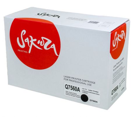 Картридж SAKURA Q7560A для HP Color LaserJet 2700/2700n/3000/3000n/3000dn/3000dtn,черный, 6500 к.