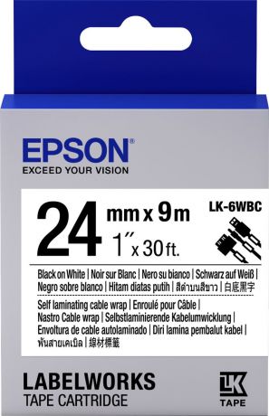 Картридж Epson для LabelWorks LW-700/LW-900P, C53S656901, оригинальный, белый