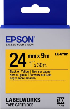 Картридж Epson для LabelWorks LW-700/LW-900P, C53S656005, оригинальный, желтый