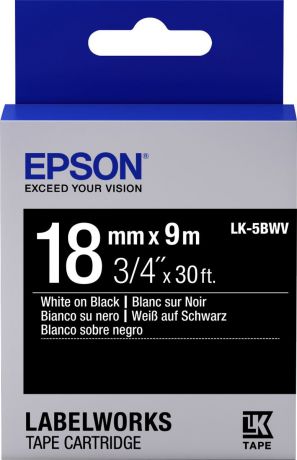 Картридж Epson для LabelWorks LW-400/LW-400VP/LW-700/LW-900P, C53S655014, оригинальный, черный