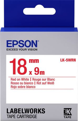 Картридж Epson для LabelWorks LW-400/LW-400VP/LW-700/LW-900P, C53S655007, оригинальный, белый