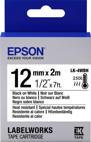 Картридж Epson для LabelWorks LW-300/LW-400/LW-400VP/LW-700/LW-900P, C53S654025, оригинальный, белый