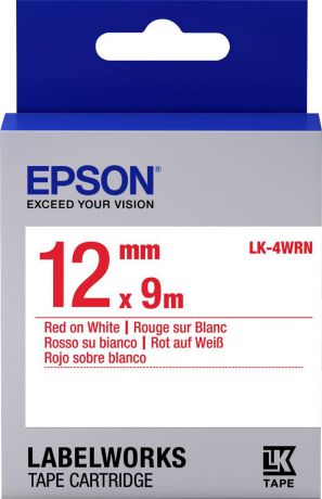 Картридж Epson для LabelWorks LW-300/LW-400/LW-400VP/LW-700/LW-900P, C53S654011, оригинальный, белый