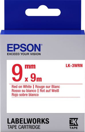 Картридж Epson для LabelWorks LW-300/LW-400/LW-400VP/LW-700/LW-900P, C53S653008, оригинальный, белый
