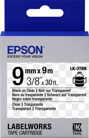 Картридж Epson для LabelWorks LW-300/LW-400/LW-400VP/LW-700/LW-900P, C53S653004, оригинальный, прозрачный