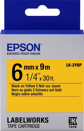 Картридж Epson для LabelWorks LW-300/LW-400/LW-400VP/LW-700/LW-900P, C53S652002, оригинальный, желтый