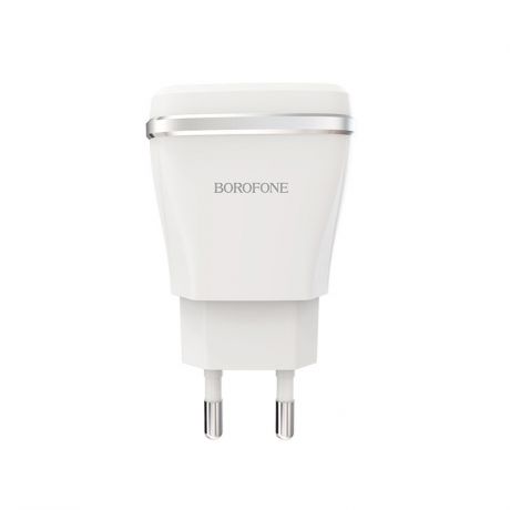 Сетевое зарядное устройство Borofone BA1A Joyplug one port USB charger set Micro-USB (EU) White