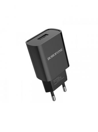 Сетевое зарядное устройство Borofone BA20A Sharp single port charger set (Lightning) (EU) Black