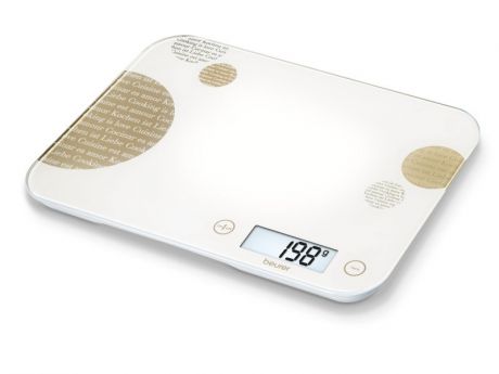 Весы кухонные электронные Beurer KS48, белый, бежевый
