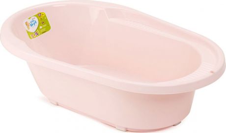 Ванночка детская Little Angel Cool, со сливом, розовый