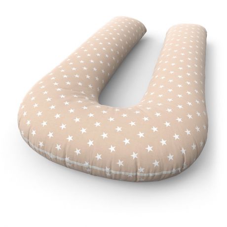 Наволочка "Петербургский Уют" на подушку для беременных и кормящих формы U Stars Brown