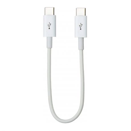 Короткий кабель зарядки Coffeesoft USB Type C/USB Type C, 25 cm, white