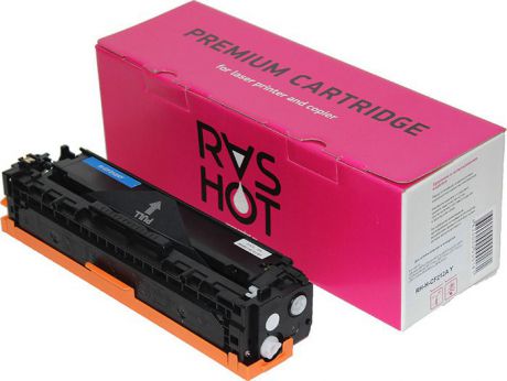Картридж RasHot RH-H-CF212A Y, желтый, для лазерного принтера