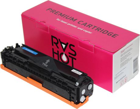 Картридж RasHot RH-H-CE321A C, зеленый, для лазерного принтера