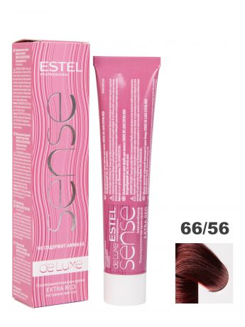 Крем-краска SENSE DE LUXE EXTRA RED для окрашивания волос ESTEL PROFESSIONAL 66/56 темно-русый красно-фиолетовый 60 мл