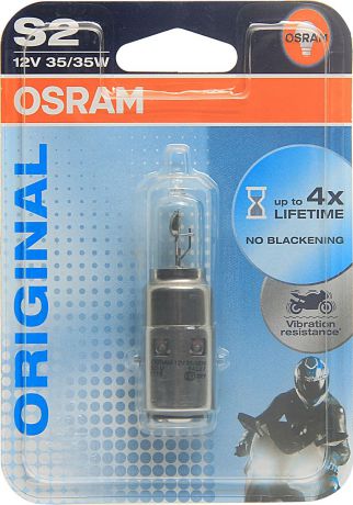 Лампа автомобильная Osram S2 (35/35) BA20d 12V, 6432701B
