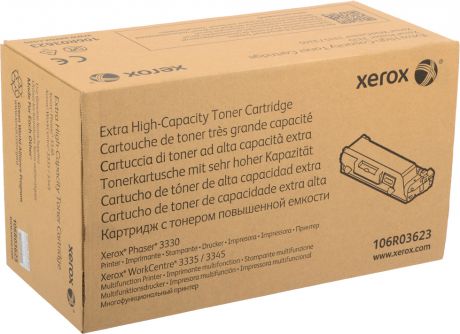 Картридж Xerox 106R03623, черный, для лазерного принтера, оригинал