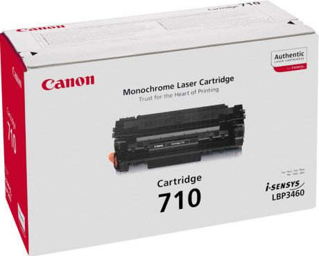 Картридж Canon 710, черный, для лазерного принтера, оригинал