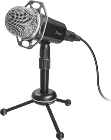 Стрим микрофон Trust Radi All-round Профи USB 3.5 мм, 21752, черный