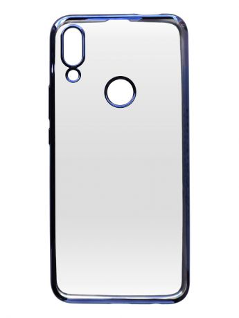 Чехол силиконовый Onext для телефона Huawei P Smart Z (2019), цветная рамка синяя