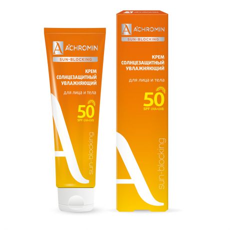 Крем Achromin солнцезащитный Экстра, защита для лица и тела SPF 50, 100 мл