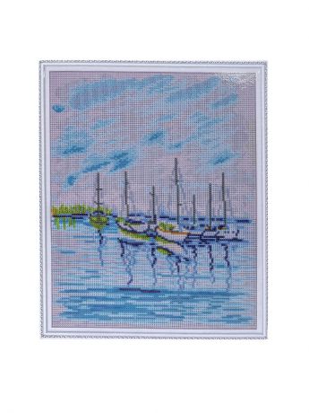 Набор для изготовления картины со стразами Цветной "Алмазная мозаика. Морской пейзаж", 40 х 50 см