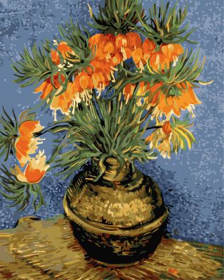 Набор для рисования по номерам Цветной "Натюрморт с рябчиками в медной вазе", 40 x 50 см