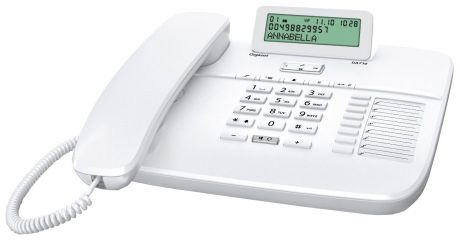 Телефон Gigaset DA 710 RUS White, S30350-S213-S302, белый