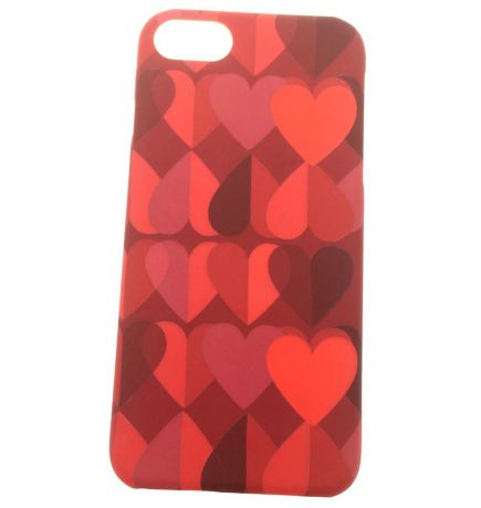 iPhone 7 Накладка пластиковая с объемным рисунком Мобильная Мода, сердечки